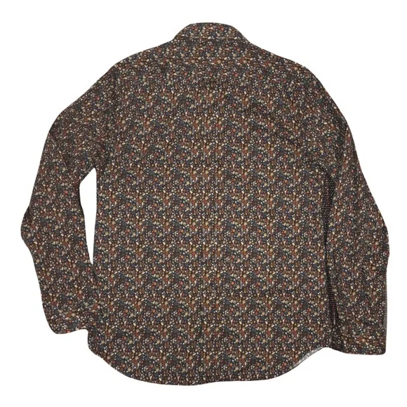 Ben Sherman Slim Fit Floral Button Up Shirt, Size Medium - Picture 2 of 6